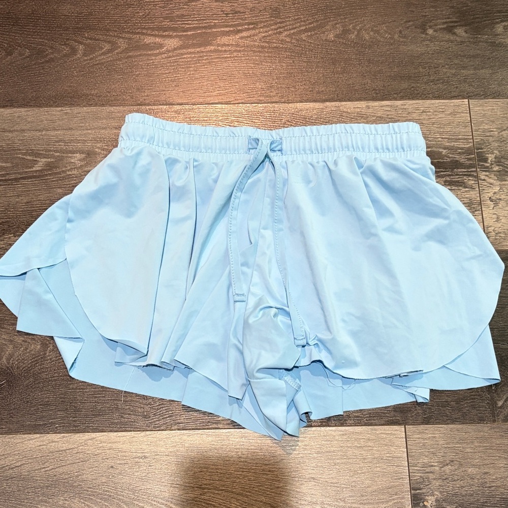 Light Blue Girls Shorts
